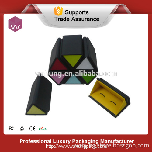 Travel elegant custom small cufflinks gift box for men (WH-0289)